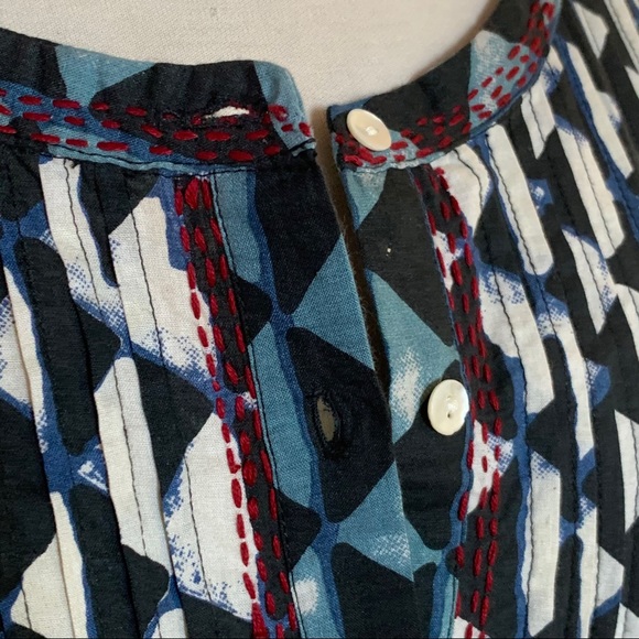 DIEGA Women’s Shirt ButtonFront Embroidered Detail - Picture 5 of 9